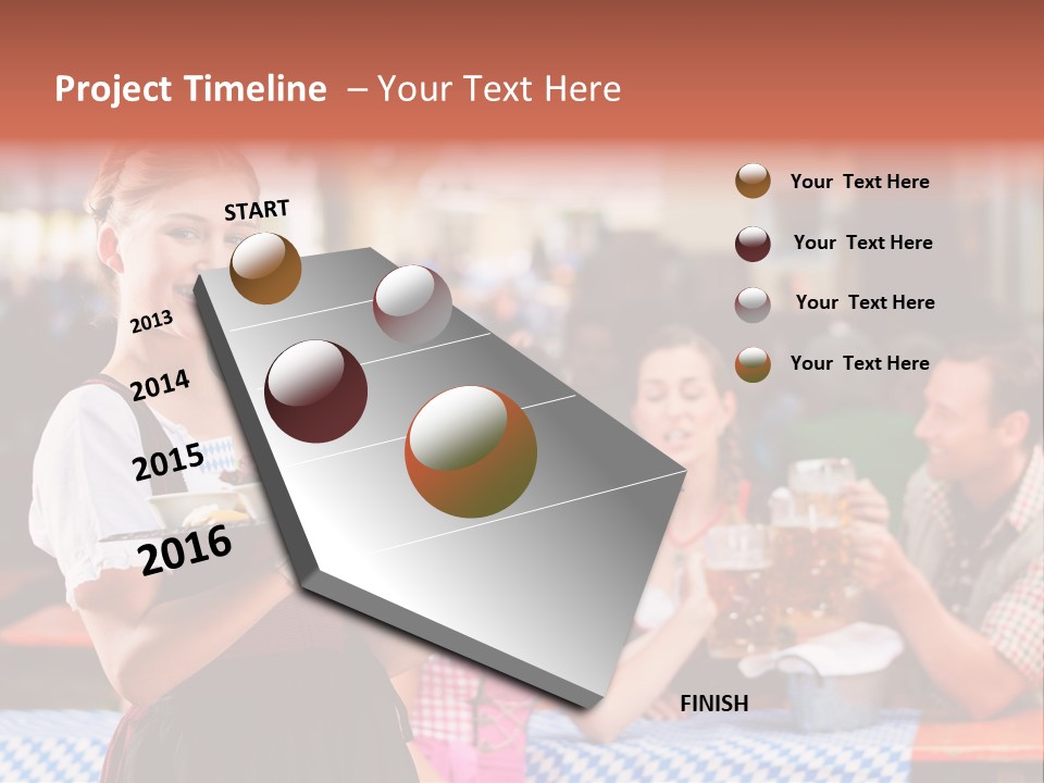 Sunny Sausage Drink PowerPoint Template