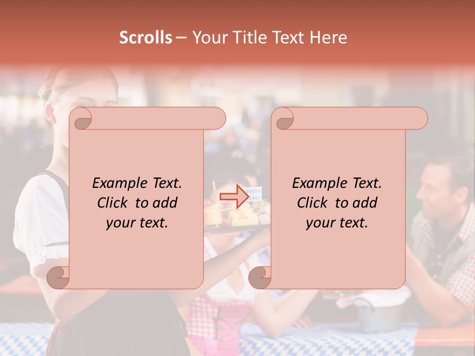 Sunny Sausage Drink PowerPoint Template