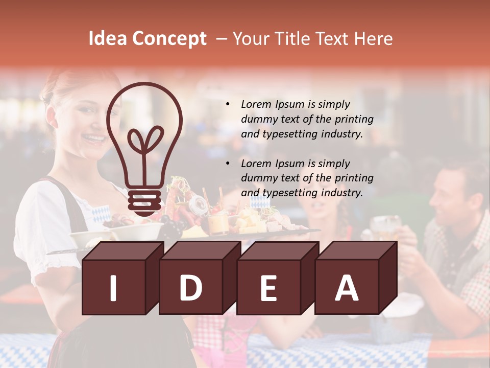 Sunny Sausage Drink PowerPoint Template