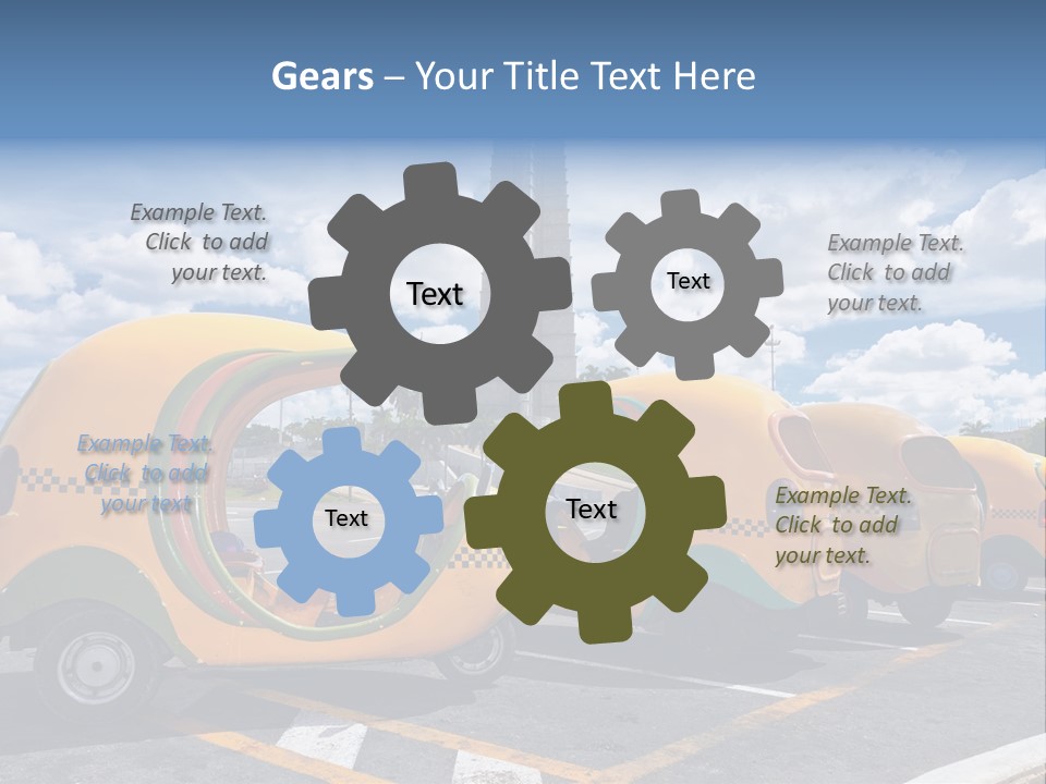 Motorcycle Tourist Vacation PowerPoint Template