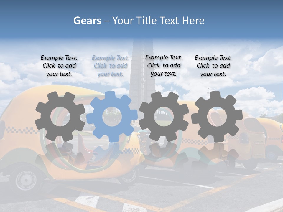 Motorcycle Tourist Vacation PowerPoint Template