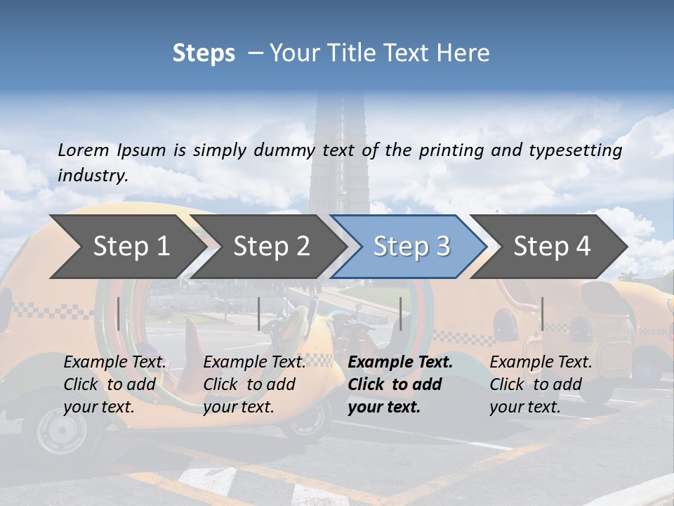 Motorcycle Tourist Vacation PowerPoint Template