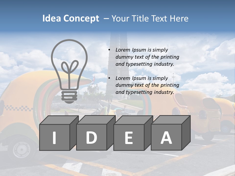 Motorcycle Tourist Vacation PowerPoint Template