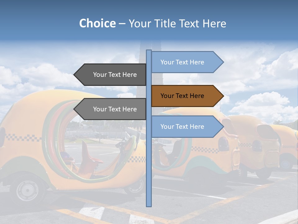 Motorcycle Tourist Vacation PowerPoint Template