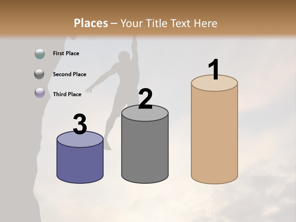 Cliff Achievement Free PowerPoint Template