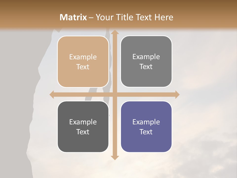 Cliff Achievement Free PowerPoint Template