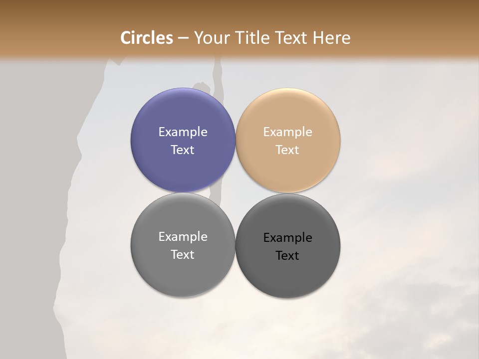 Cliff Achievement Free PowerPoint Template