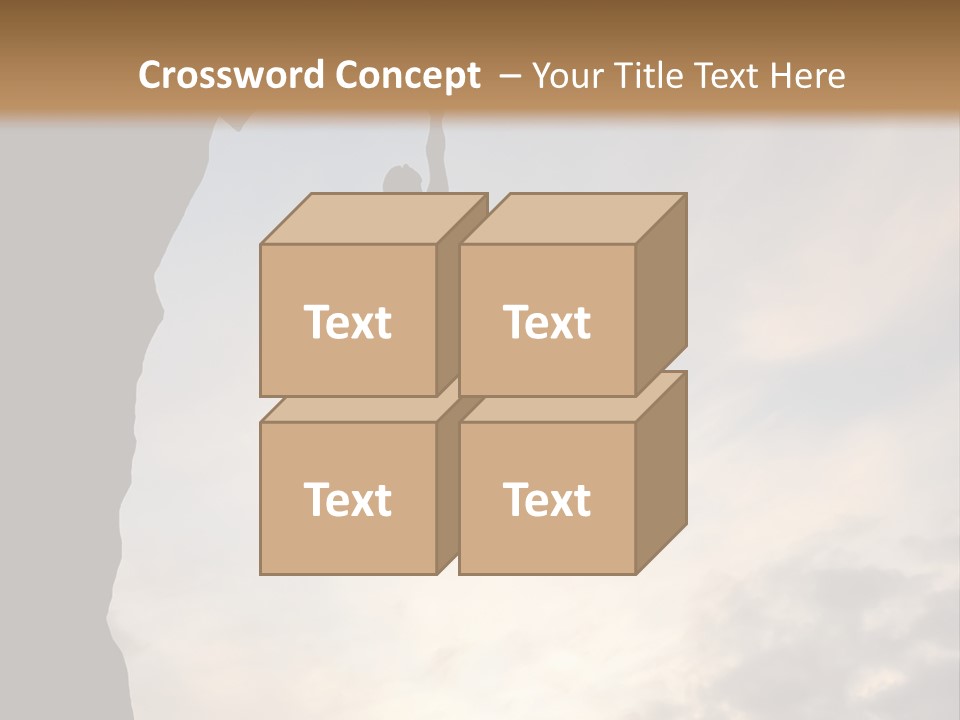 Cliff Achievement Free PowerPoint Template