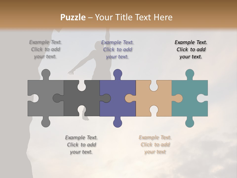 Cliff Achievement Free PowerPoint Template