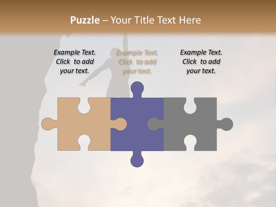 Cliff Achievement Free PowerPoint Template