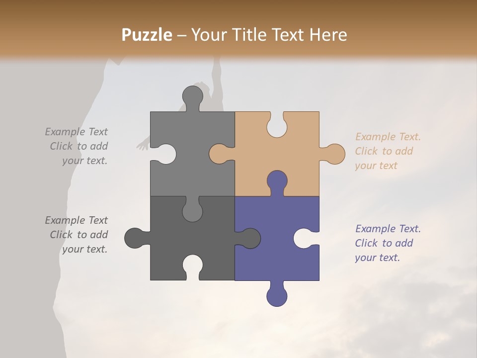 Cliff Achievement Free PowerPoint Template