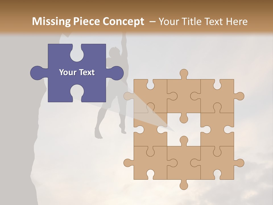 Cliff Achievement Free PowerPoint Template