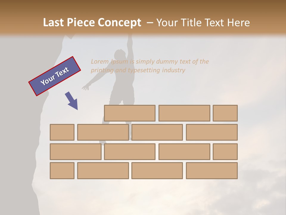Cliff Achievement Free PowerPoint Template