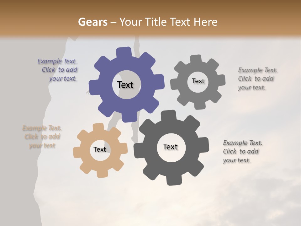 Cliff Achievement Free PowerPoint Template