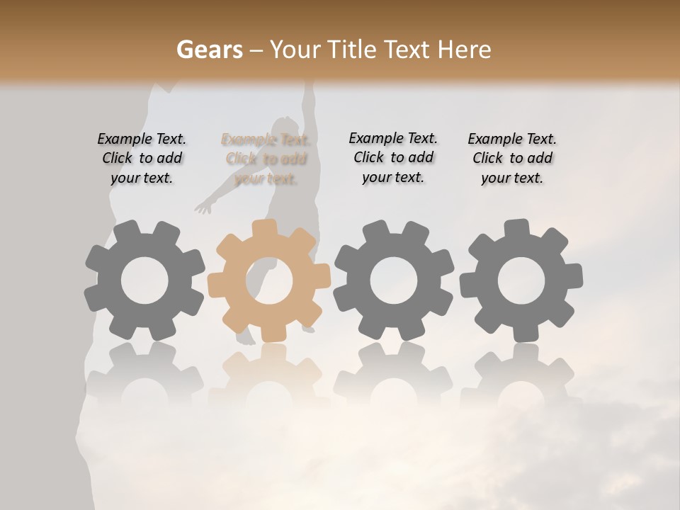 Cliff Achievement Free PowerPoint Template