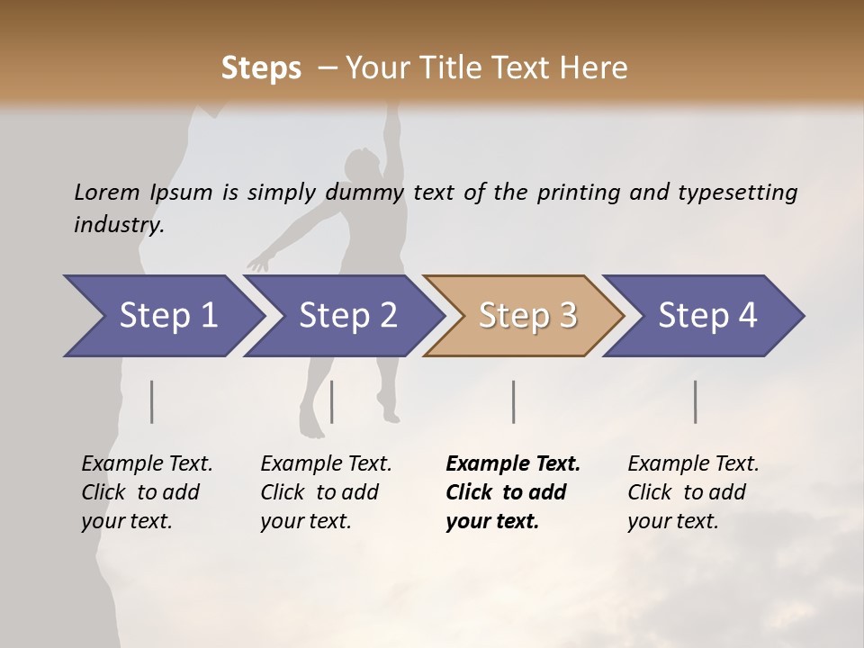 Cliff Achievement Free PowerPoint Template