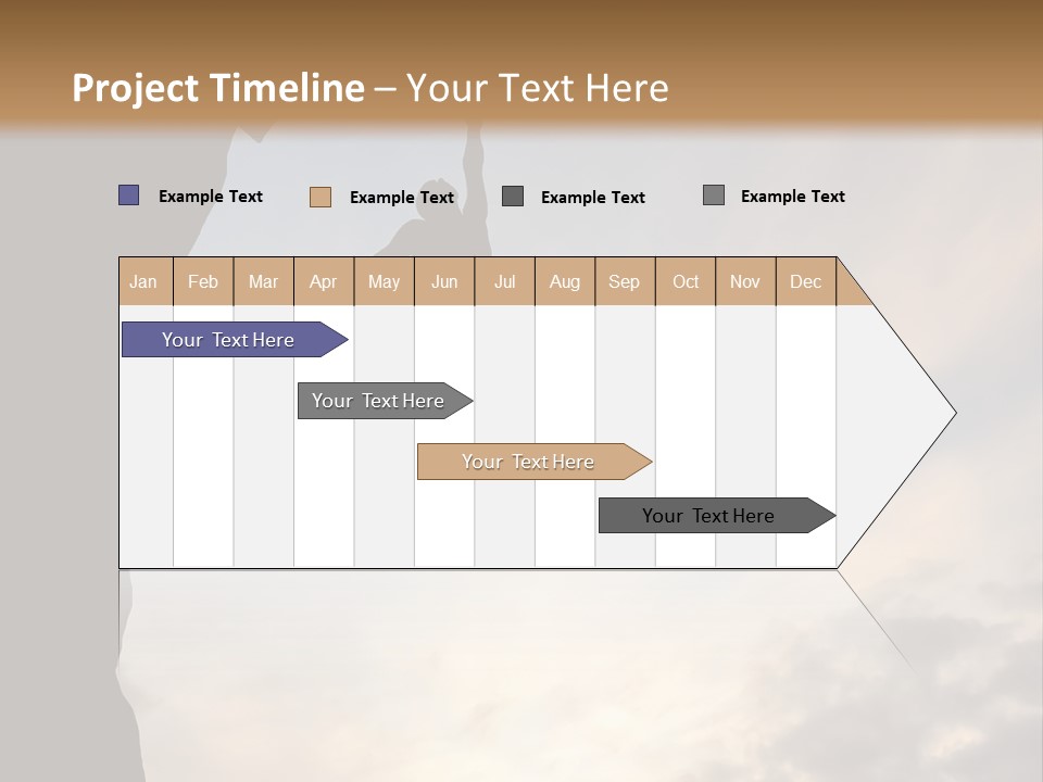 Cliff Achievement Free PowerPoint Template
