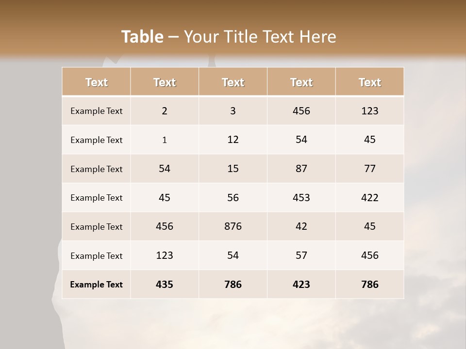 Cliff Achievement Free PowerPoint Template