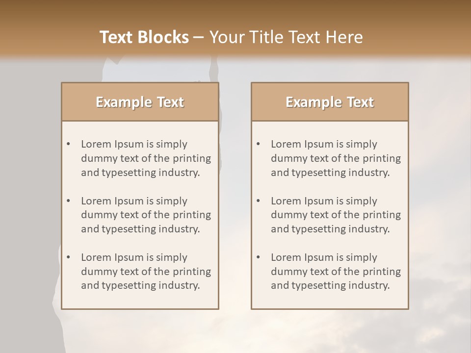 Cliff Achievement Free PowerPoint Template