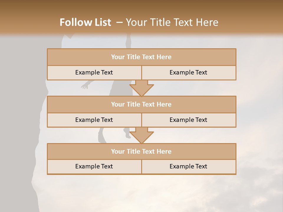 Cliff Achievement Free PowerPoint Template