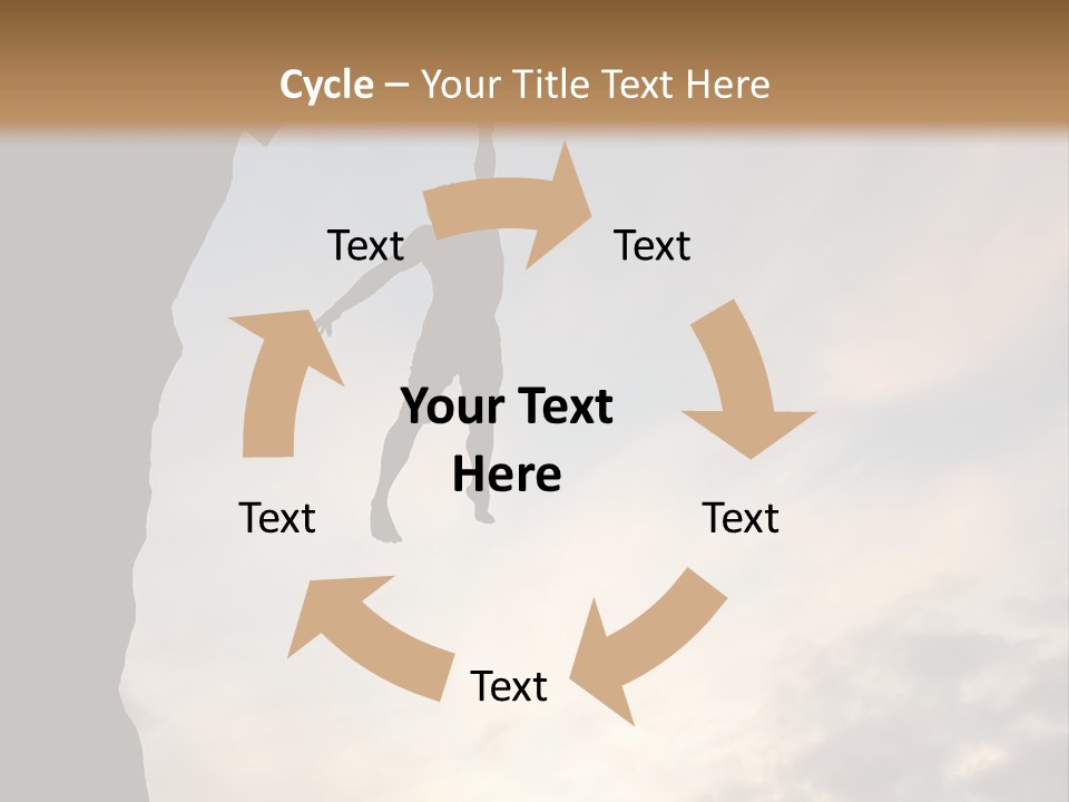 Cliff Achievement Free PowerPoint Template