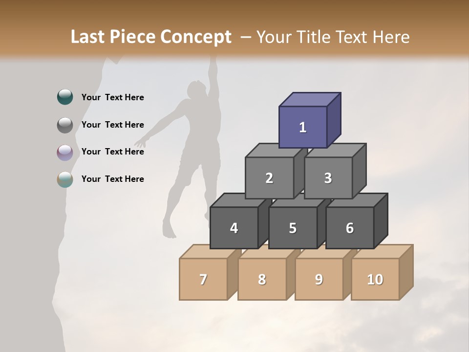 Cliff Achievement Free PowerPoint Template