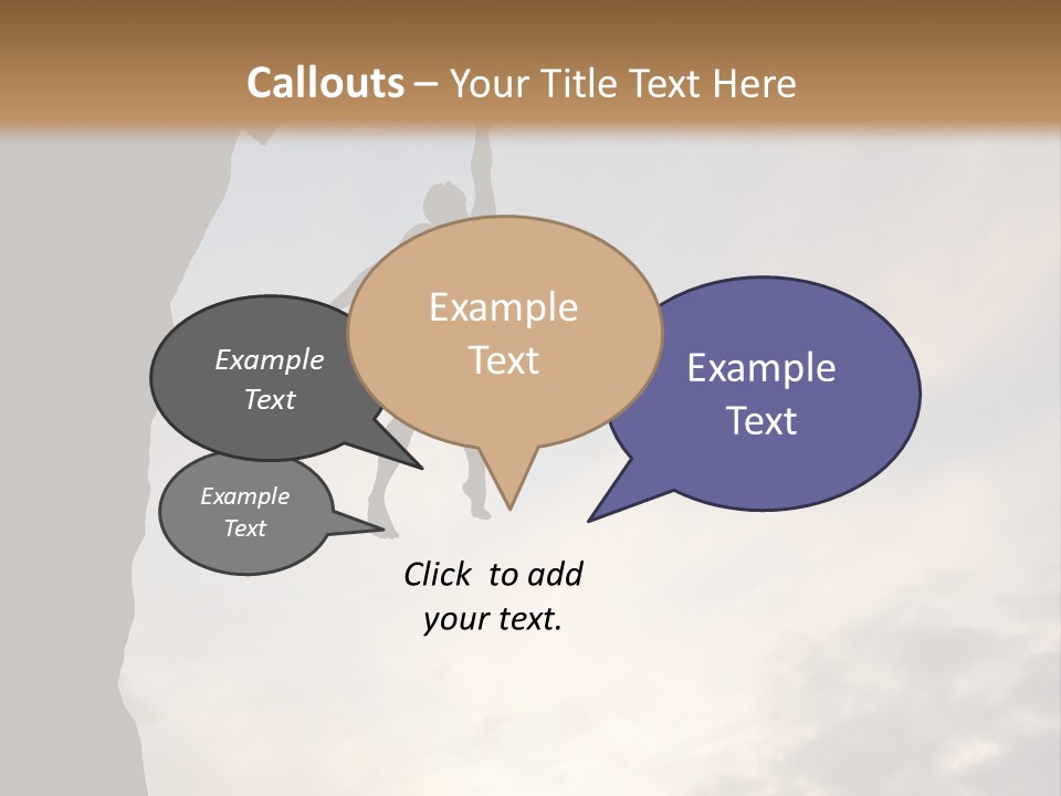 Cliff Achievement Free PowerPoint Template
