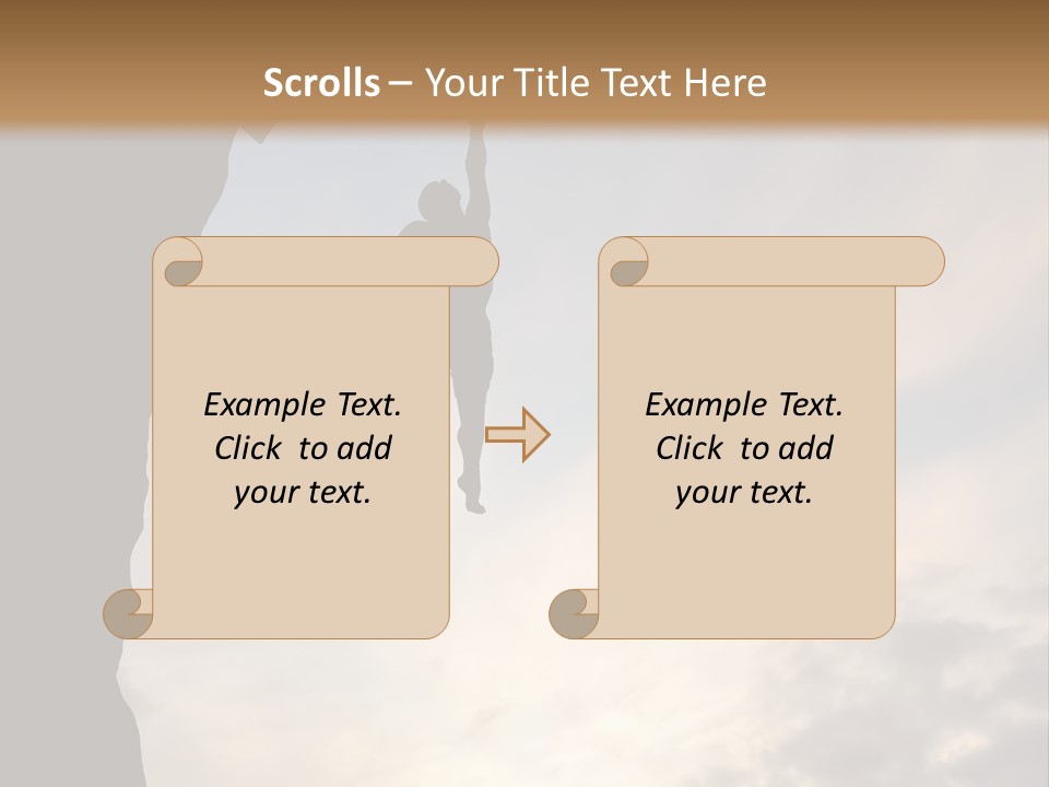 Cliff Achievement Free PowerPoint Template