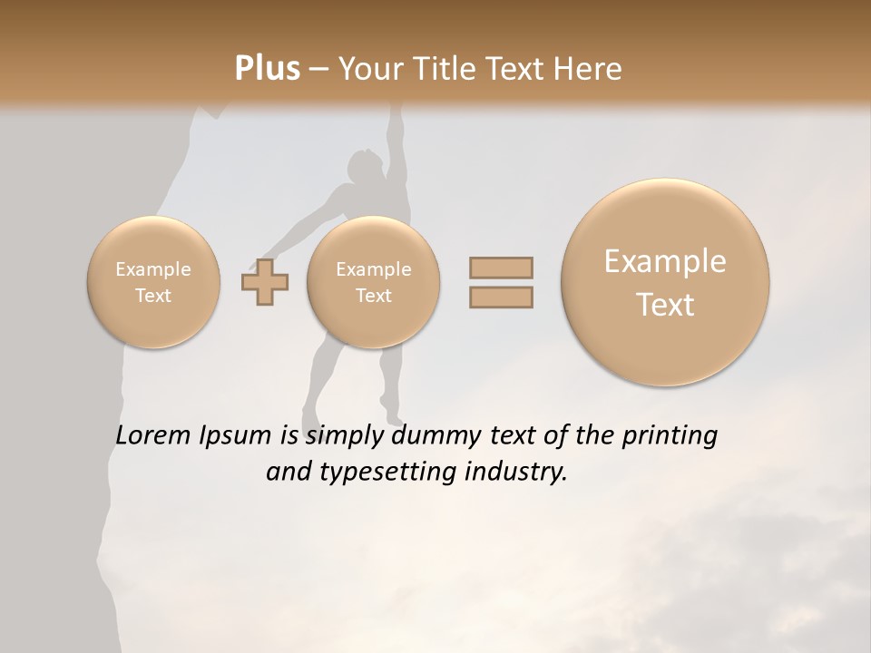 Cliff Achievement Free PowerPoint Template
