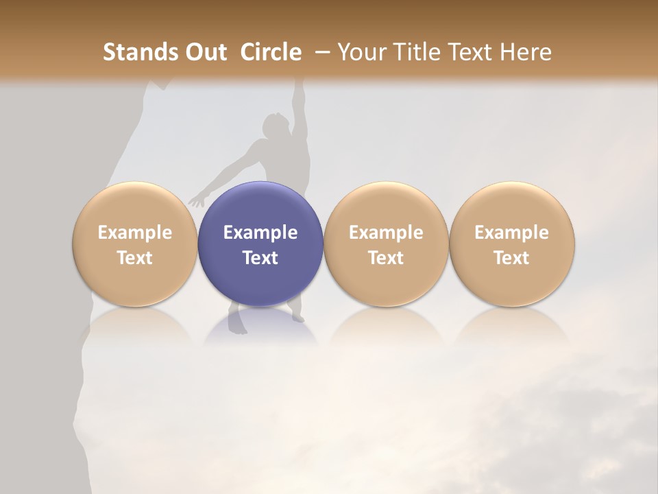 Cliff Achievement Free PowerPoint Template