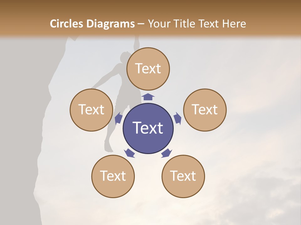 Cliff Achievement Free PowerPoint Template