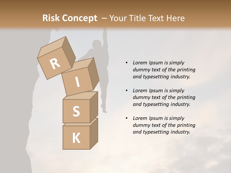 Cliff Achievement Free PowerPoint Template