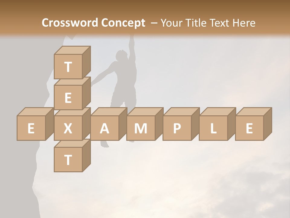 Cliff Achievement Free PowerPoint Template