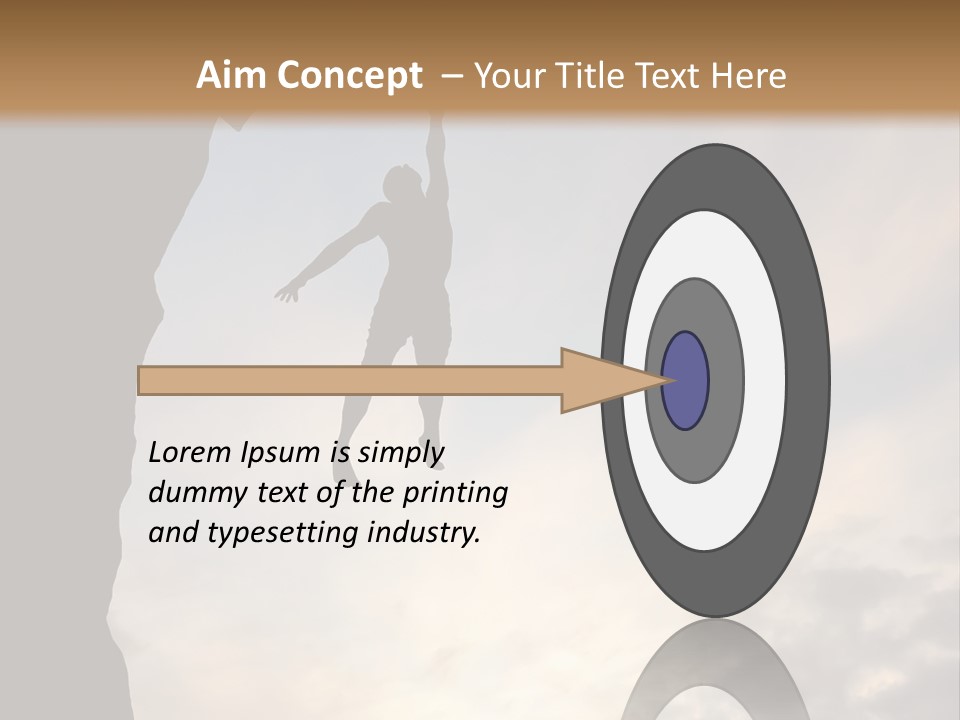 Cliff Achievement Free PowerPoint Template