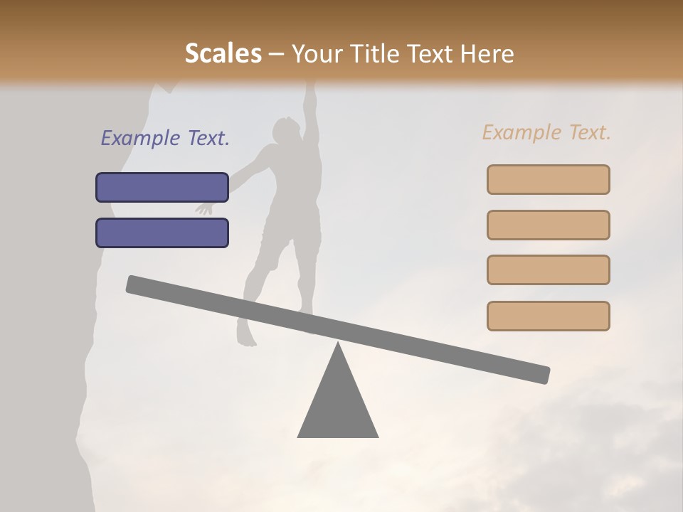 Cliff Achievement Free PowerPoint Template