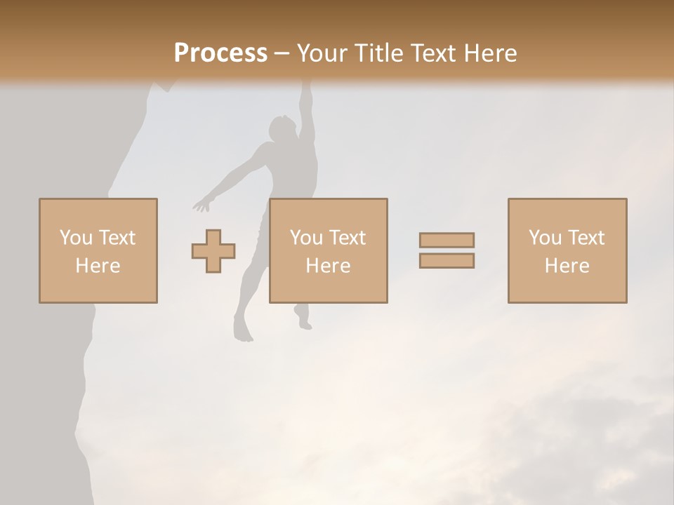 Cliff Achievement Free PowerPoint Template