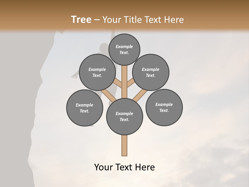 Cliff Achievement Free PowerPoint Template