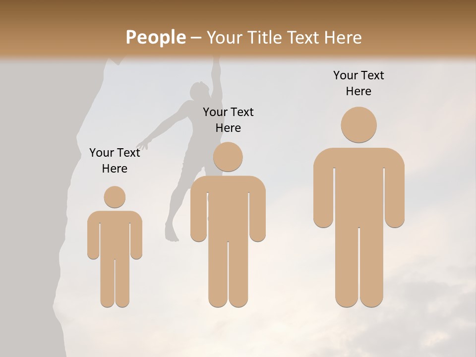 Cliff Achievement Free PowerPoint Template