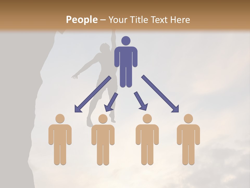 Cliff Achievement Free PowerPoint Template