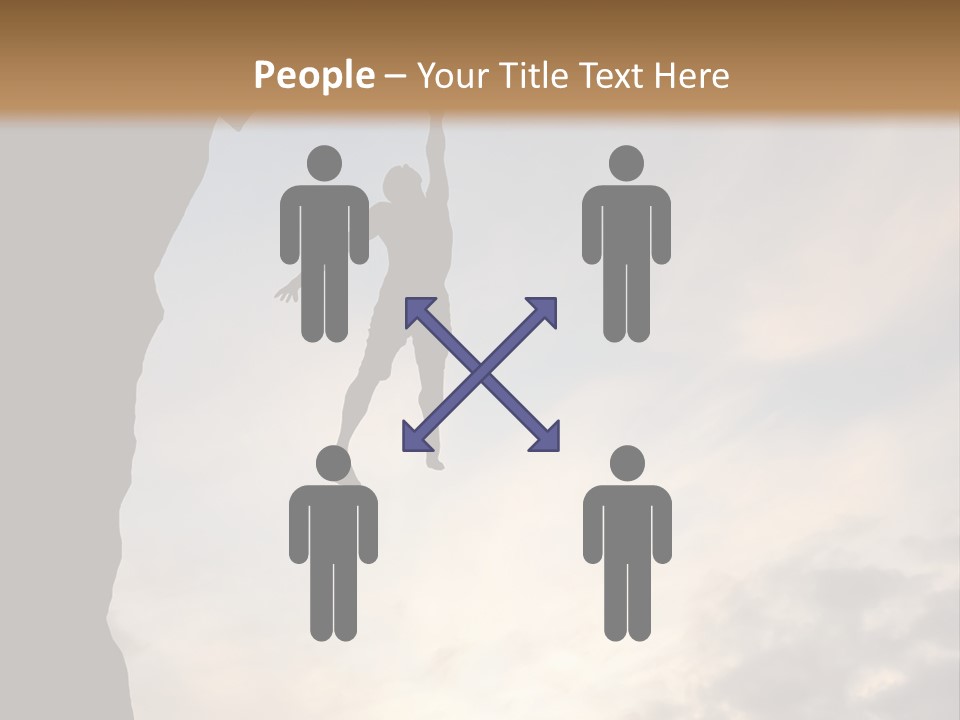 Cliff Achievement Free PowerPoint Template