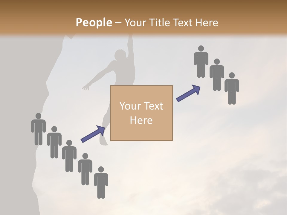 Cliff Achievement Free PowerPoint Template