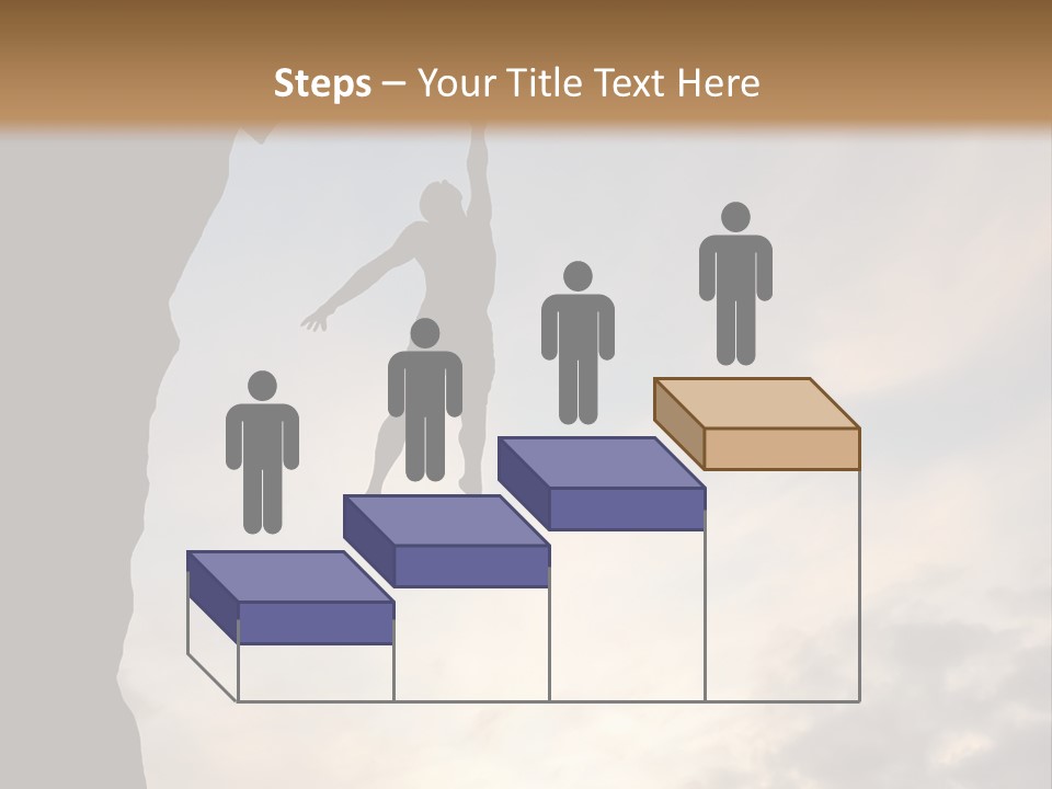 Cliff Achievement Free PowerPoint Template