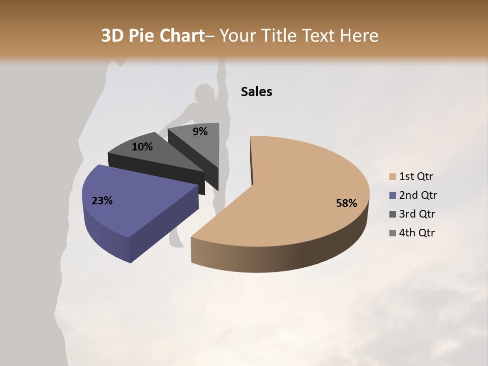 Cliff Achievement Free PowerPoint Template