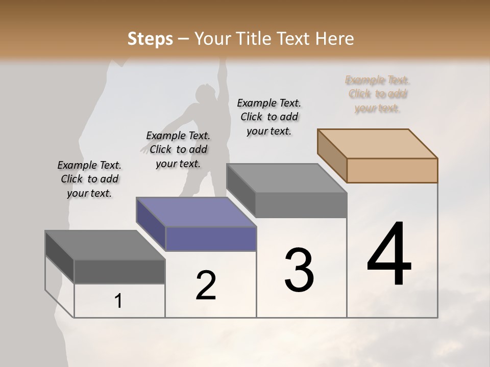 Cliff Achievement Free PowerPoint Template