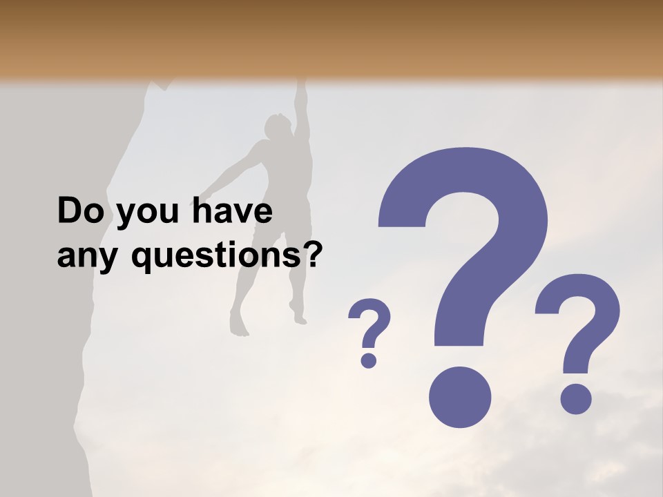 Cliff Achievement Free PowerPoint Template