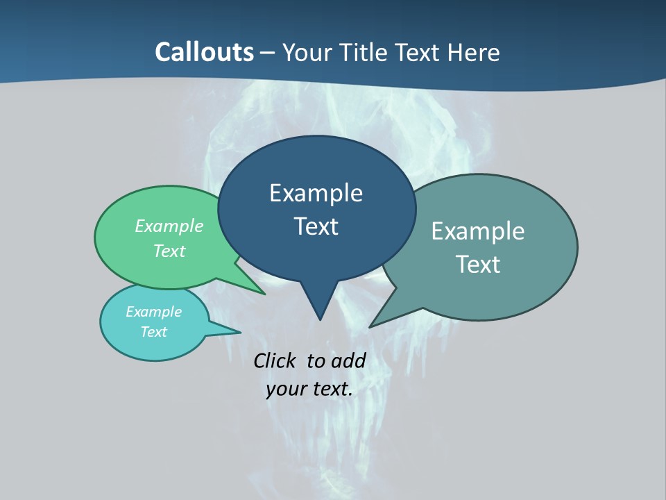 Winter Icon Backdrop PowerPoint Template