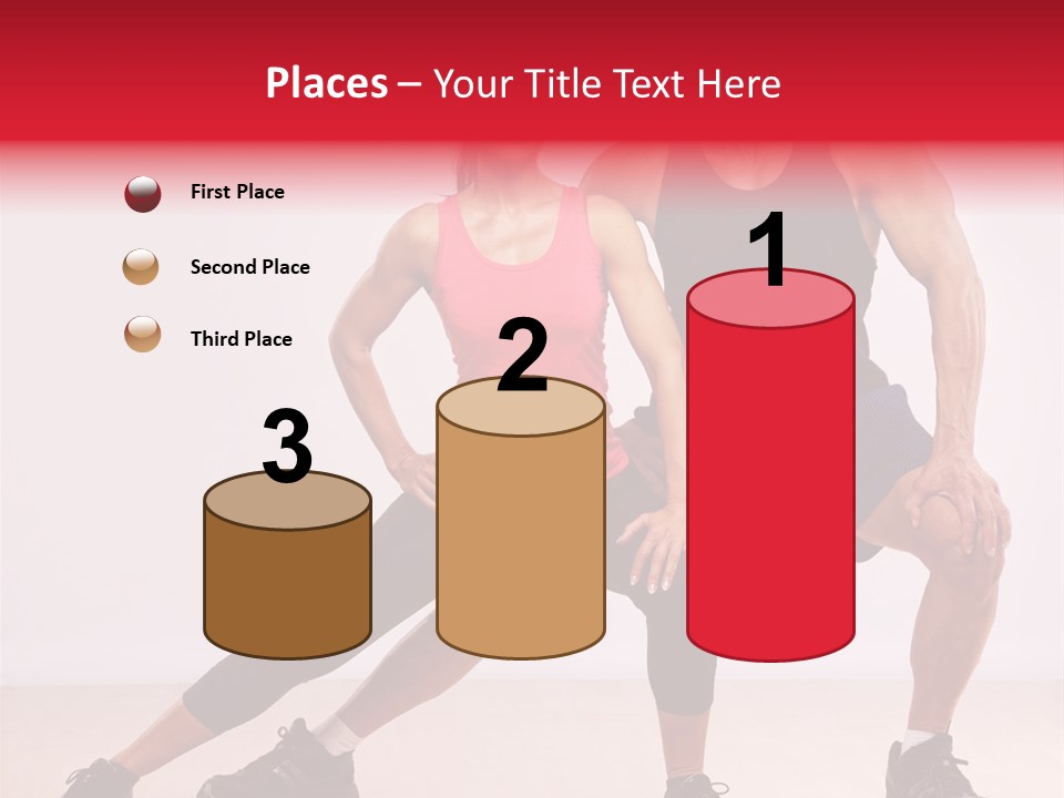 Young Background Fitness PowerPoint Template