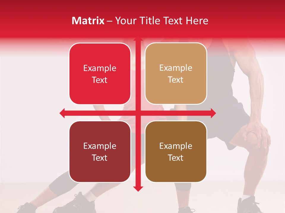 Young Background Fitness PowerPoint Template