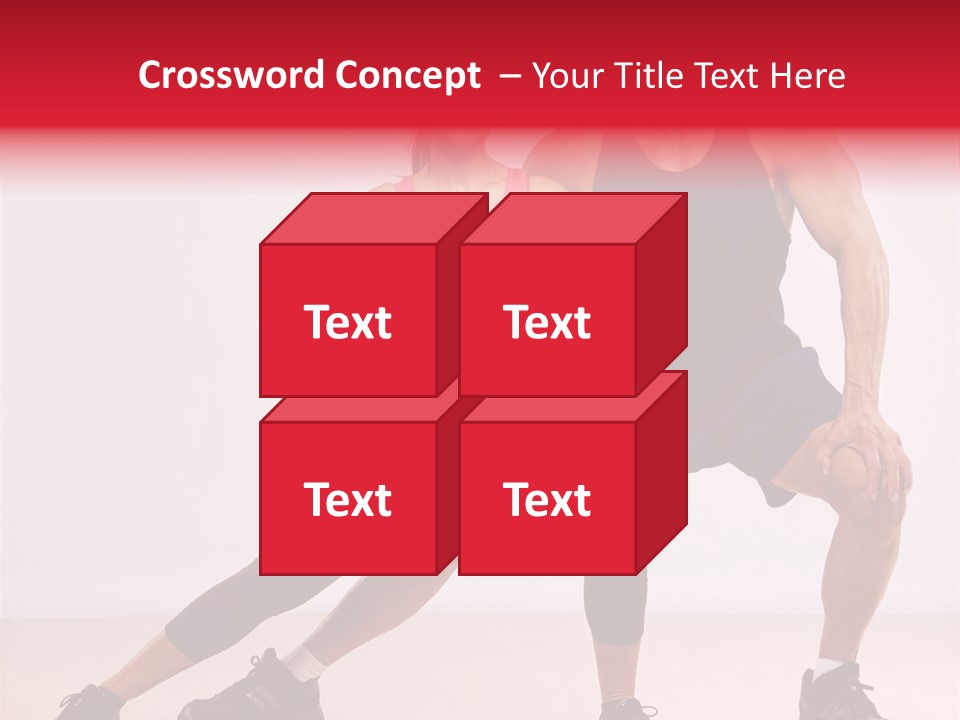 Young Background Fitness PowerPoint Template