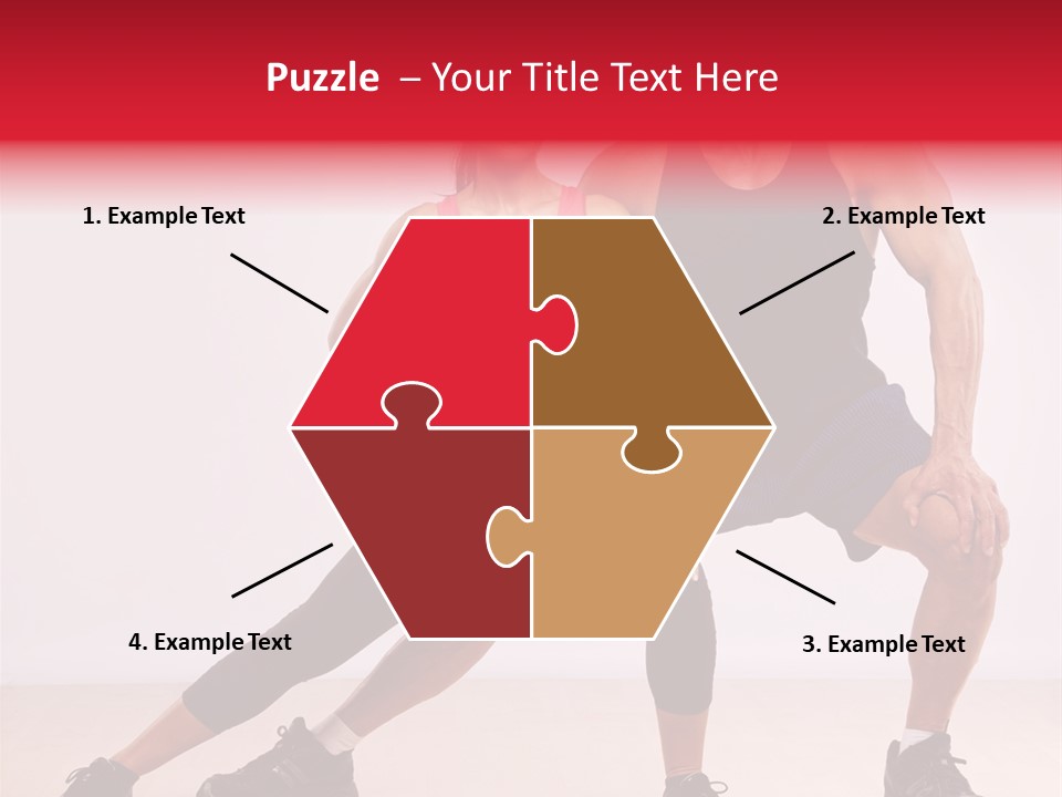 Young Background Fitness PowerPoint Template